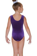 Elegance Sleeveless Smooth Velour Leotard Motif 7