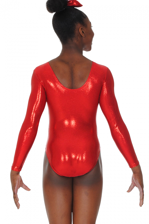 Elegance Long Sleeve Shine Gymnastics Leotard Motif 7