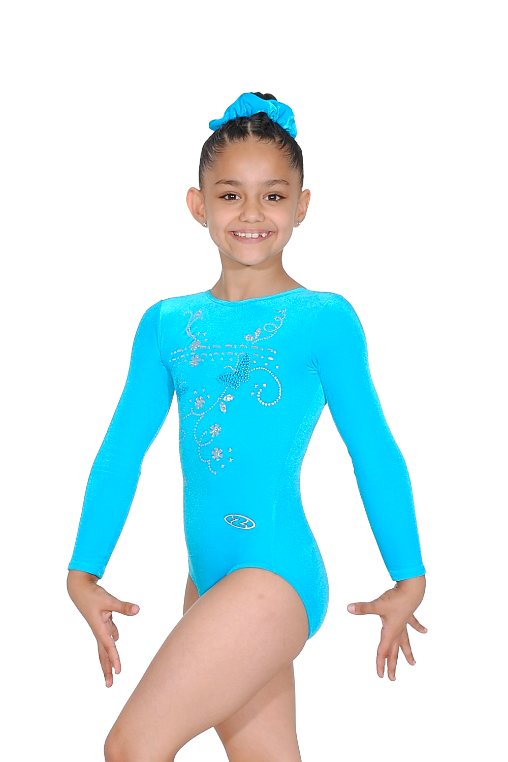 Panache Butterfly Motif Long Sleeve Gymnastics Leotard