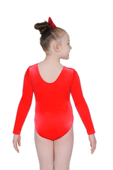 Tiara Crystal Motif Long Sleeved Gymnastics Leotard