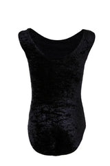 Salto Sleeveless Crushed Velour Leotard