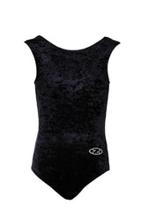 Salto Sleeveless Crushed Velour Leotard