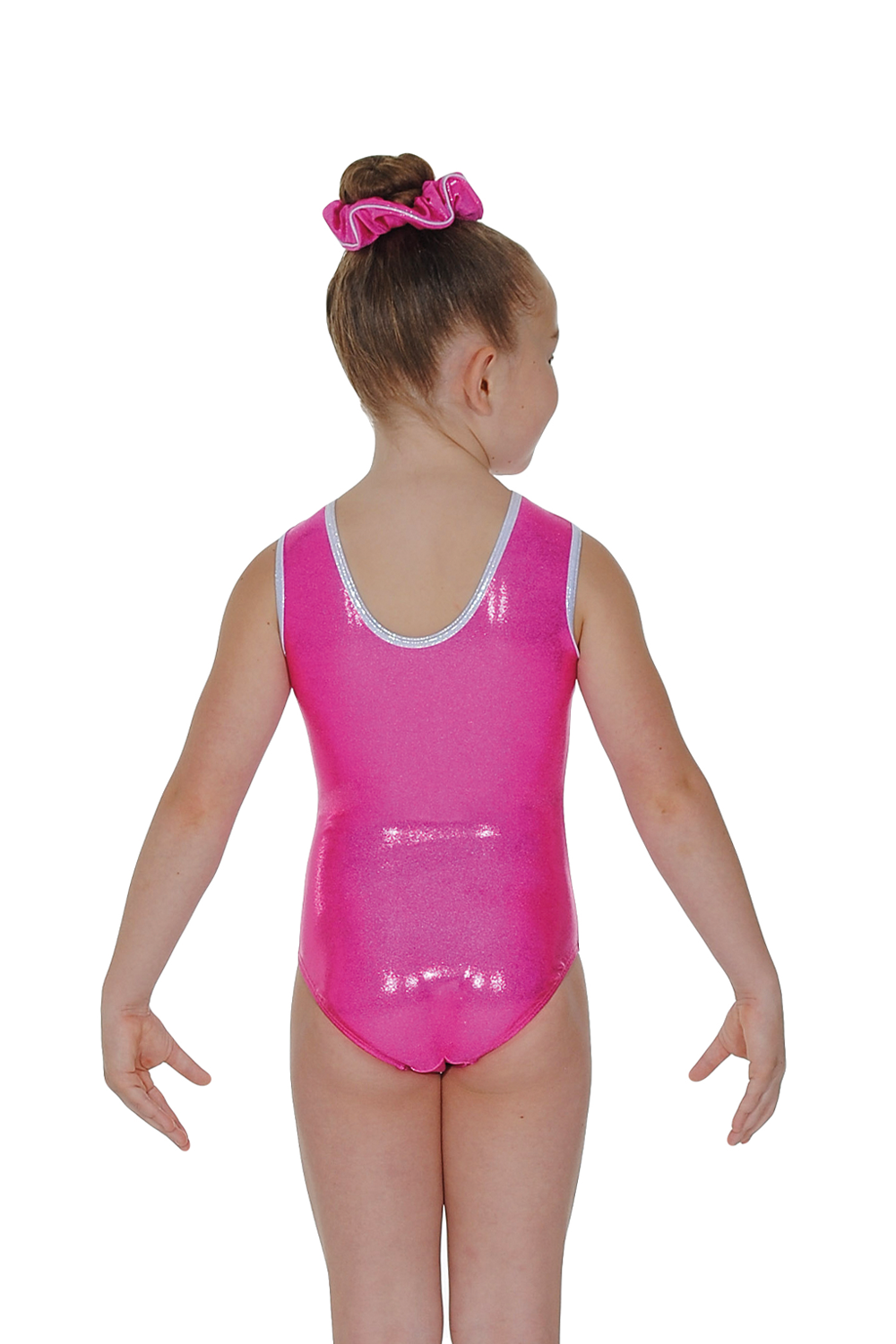 Glam Sleeveless Shiny Nylon Lycra Leotard