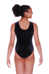 Athena Velour Gymnastics Leotard in Navy or Black