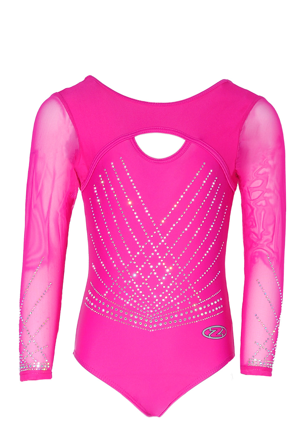 Spotlight Long Sleeved Econyl® Leotard with Premium Crystals