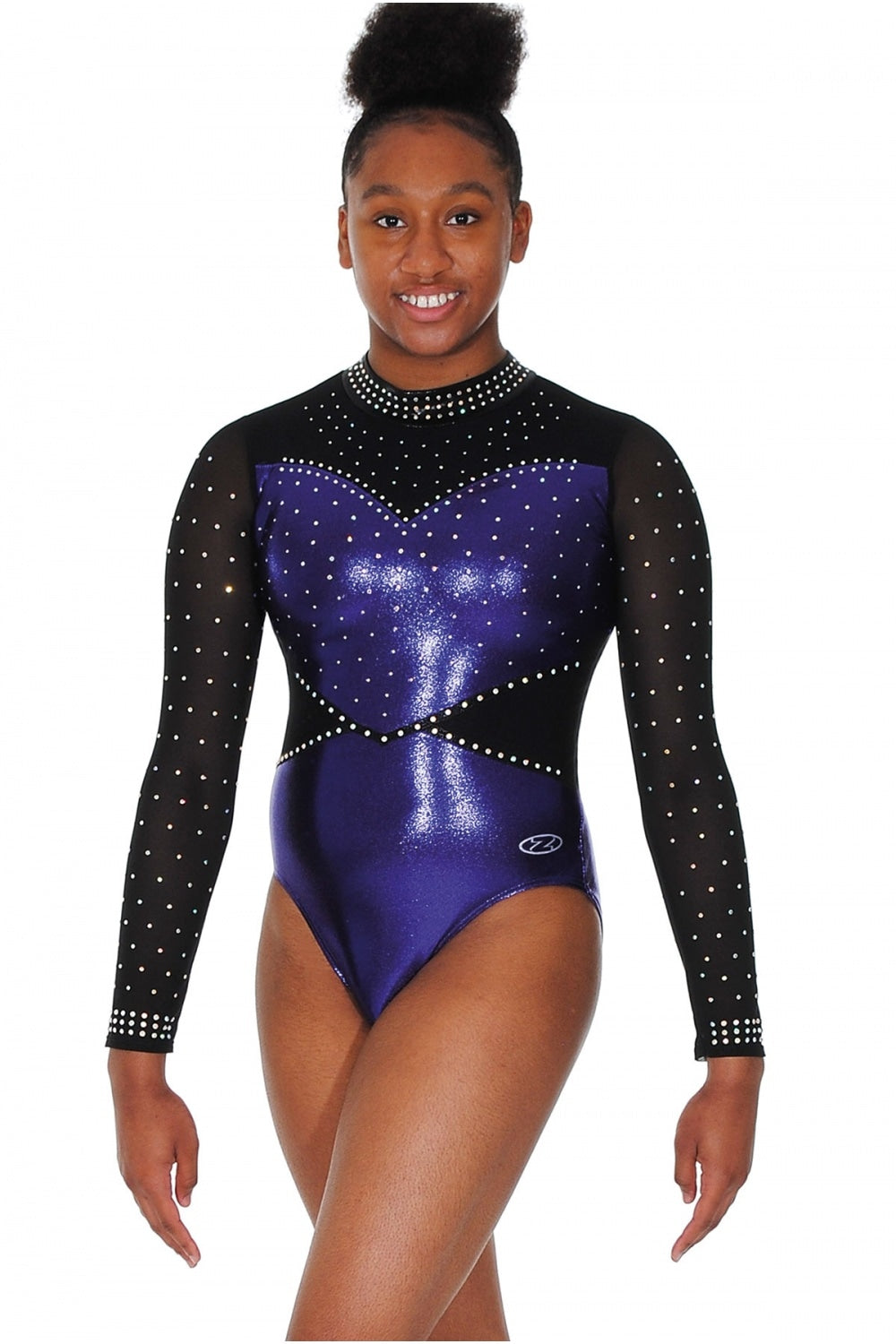 Black mesh leotard best sale