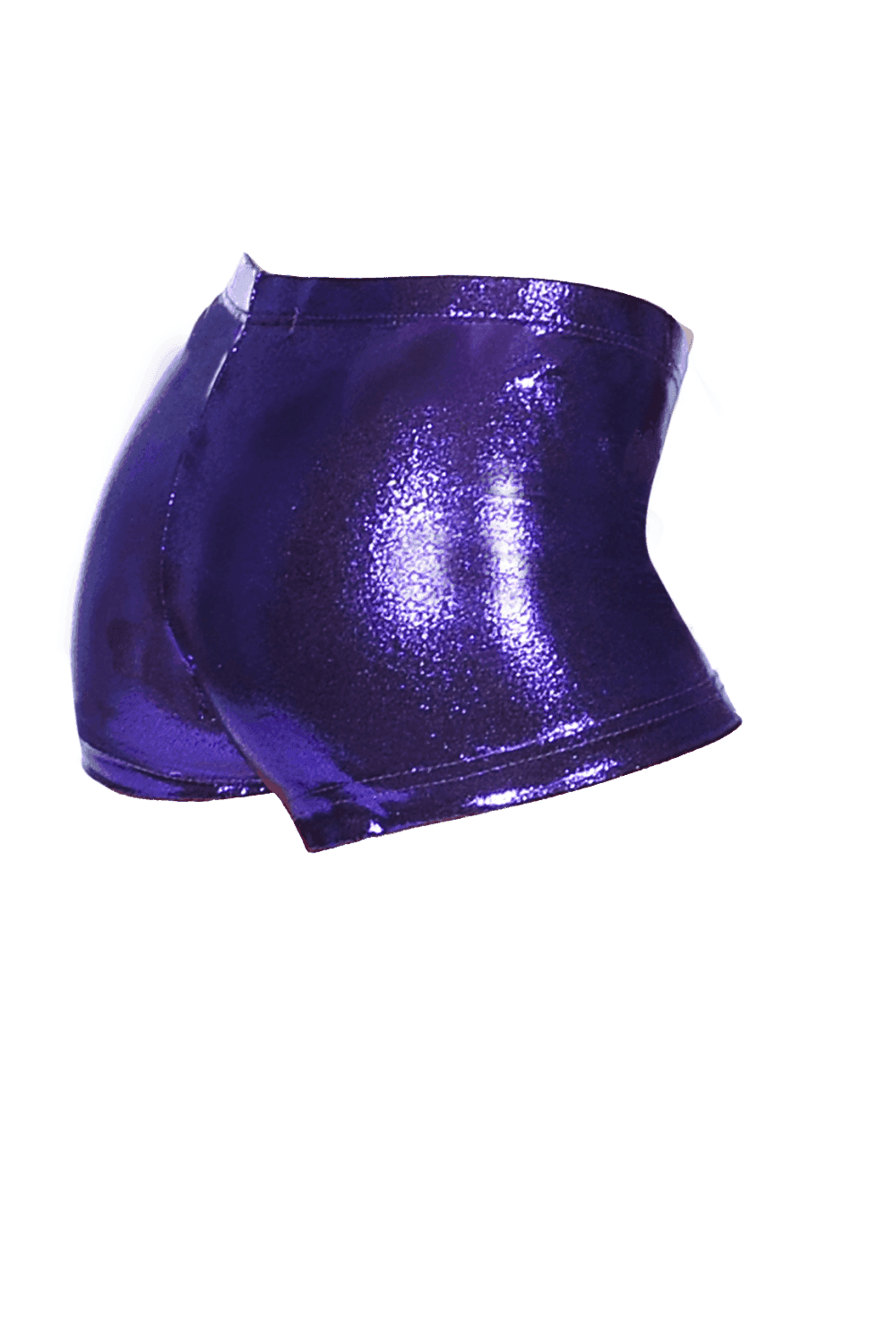 Chic Shiny Nylon Lycra Hipster Gymnastics Shorts