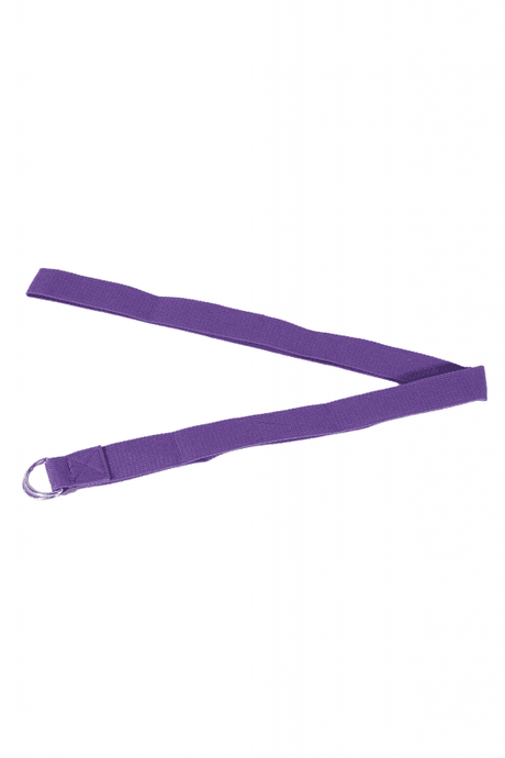 D Ring Yoga Strap - Purple