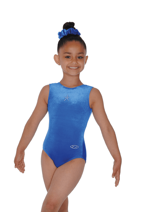 Sparkle Sleeveless Crystal Star Gymnastics Leotard